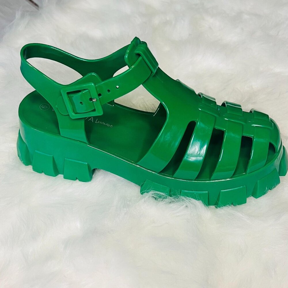 Elisa- Green Sandals
